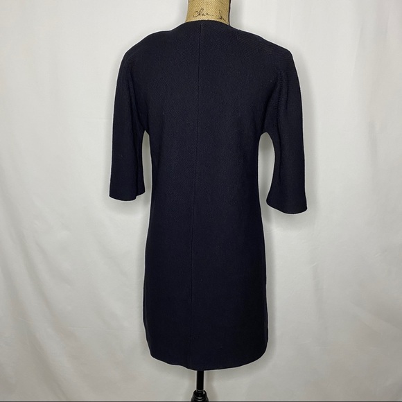 St. John Collection Black Half Sleeve Coat Dress - Picture 5 of 7